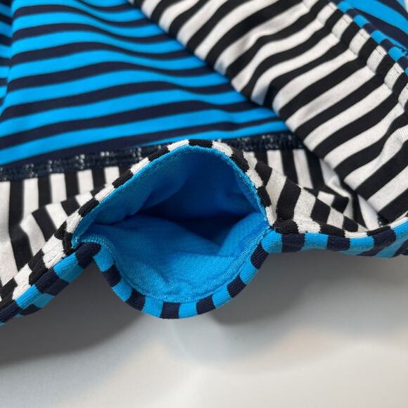 Lululemon Seawheeze Run Inspire Crop II W6F67S Striped Capri Leggings Size 6 - Picture 5 of 13